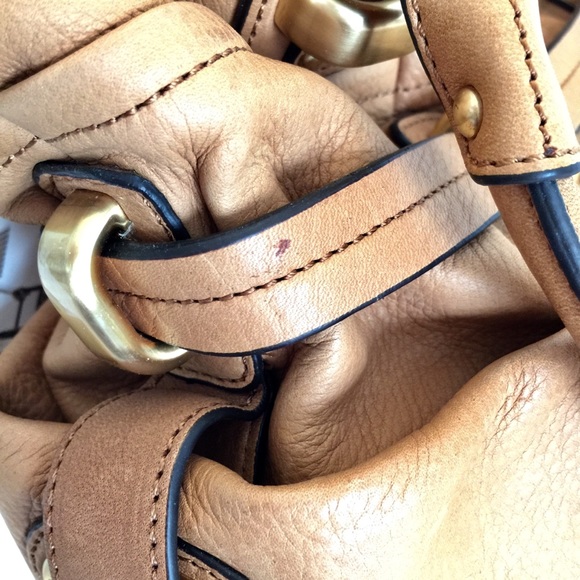NWTs B. Makowsky Medium Peanut Nubuck Leather Tote - Picture 12 of 16